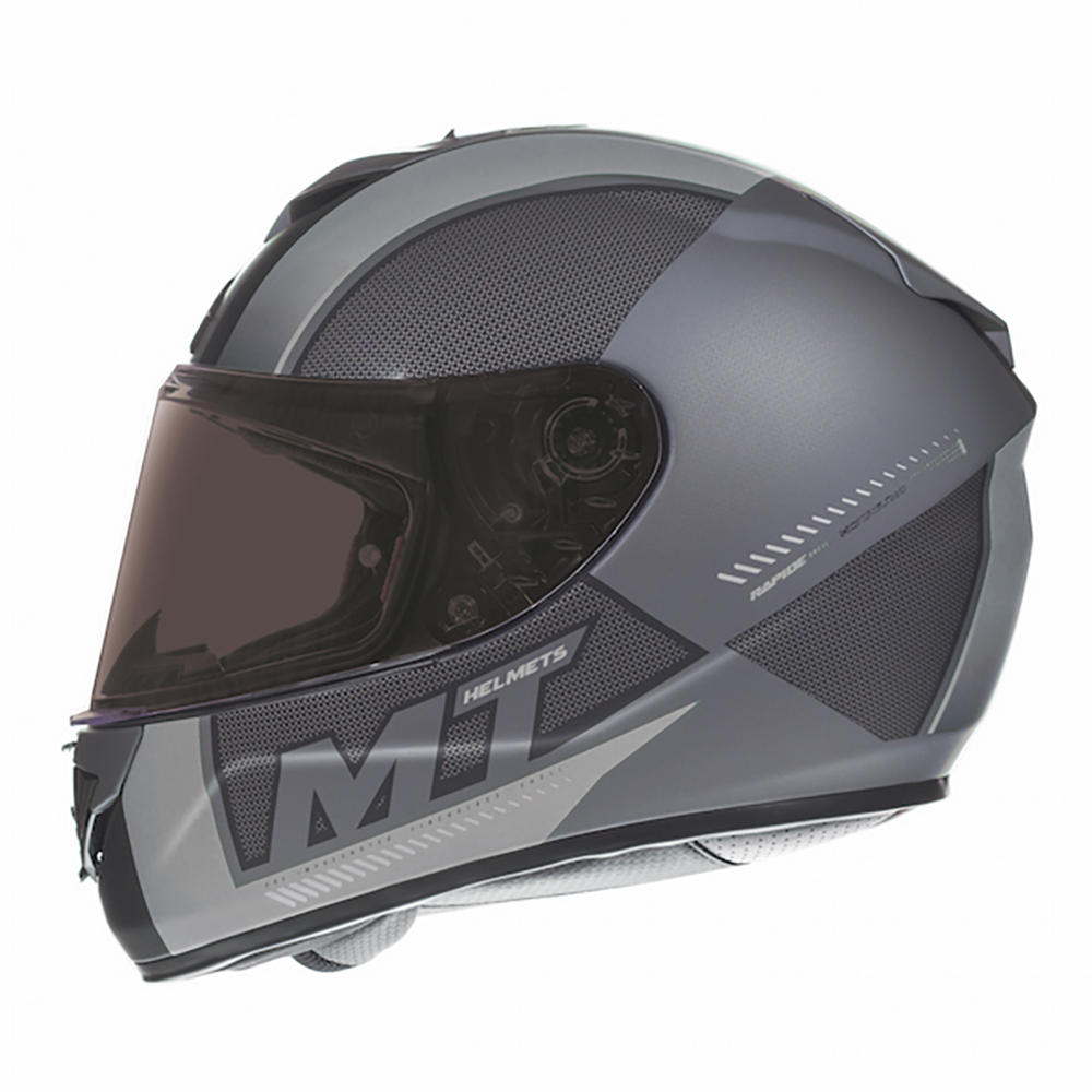 MT Helmets Rapide Overtake M.Black/White